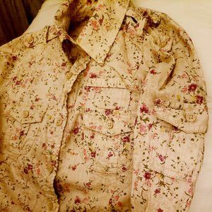 Mudd Springtime Light Weight Long Sleeve Button Up